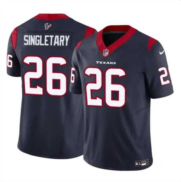 Men & Women & Youth Houston Texans #26 Devin Singletary Navy 2023 F.U.S.E. Vapor Untouchable Limited Jersey
